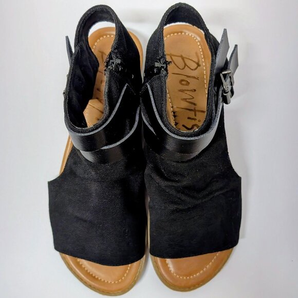 Blowfish Malibu Balla Sandal in Black Canvas - Size 10 - Picture 3 of 16